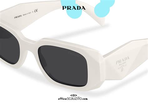 prada white rectangular sunglasses